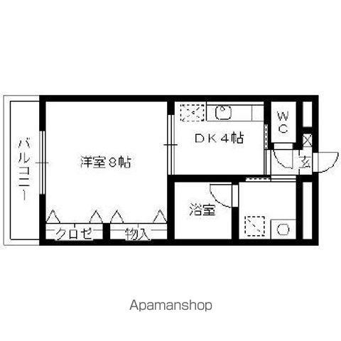 クラインドルフ(1DK/5階)の間取り写真