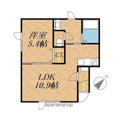 LITHOS(1LDK/1階)の間取り写真