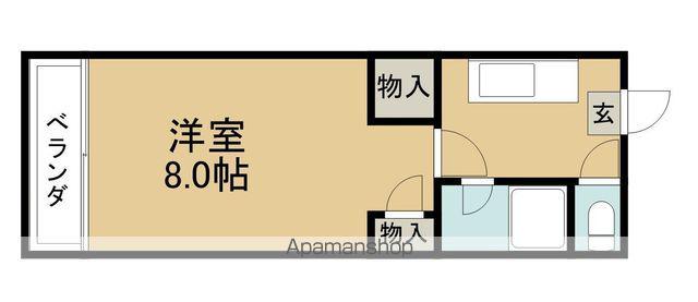 リーベ稲田・Ⅱ(1K/1階)の間取り写真