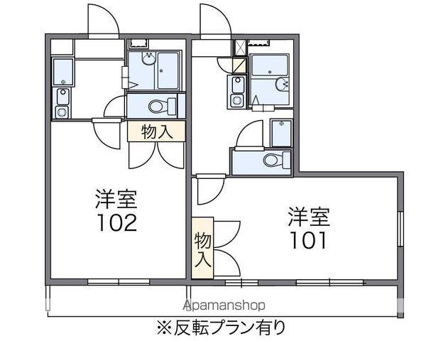 レオパレスこーぽ谷本(1K/2階)の間取り写真