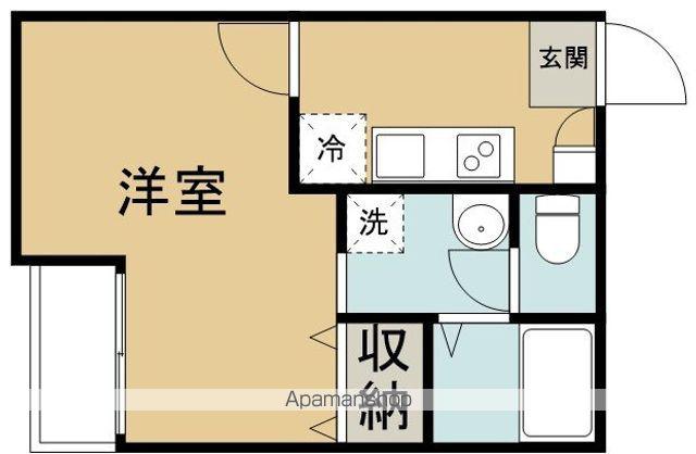 アークシティ的場(1K/1階)の間取り写真