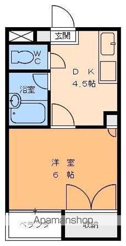 ジョイフル今市(1K/1階)の間取り写真