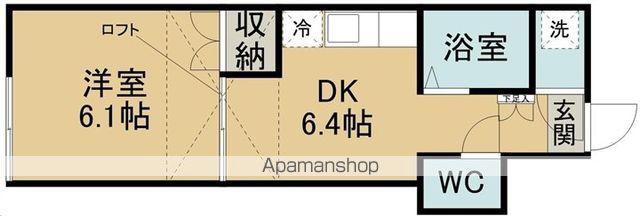 セレッソ(1DK/1階)の間取り写真