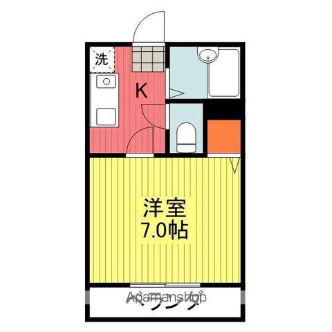 レーベンハイツ(1K/1階)の間取り写真