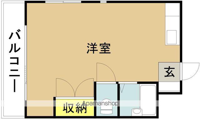ALIVEⅢ(ワンルーム/4階)の間取り写真