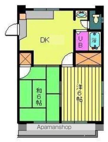 メゾン宝(2DK/2階)の間取り写真