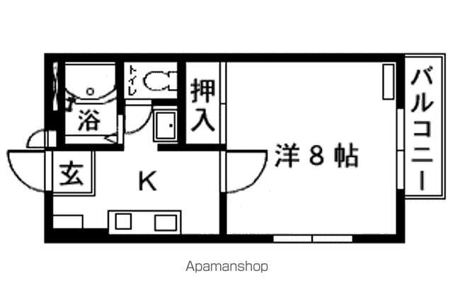 コーポMS(1K/2階)の間取り写真