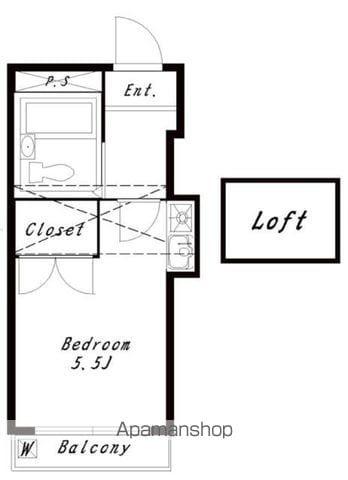 TKハイツ(1K/1階)の間取り写真