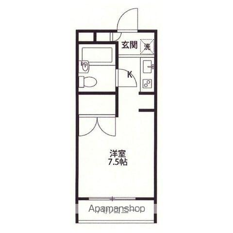 ユーコート目白(ワンルーム/1階)の間取り写真