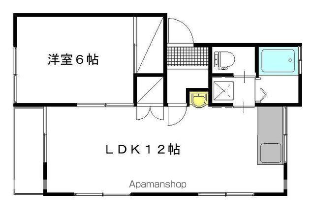 あさひコーポ B(1LDK/2階)の間取り写真