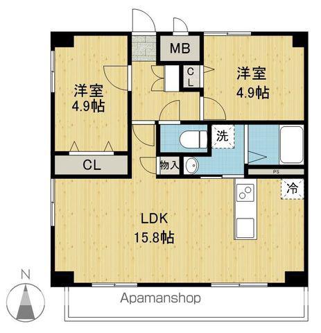 日豊本線 別府大学駅 徒歩18分 10階建 築3年(2LDK/10階)の間取り写真