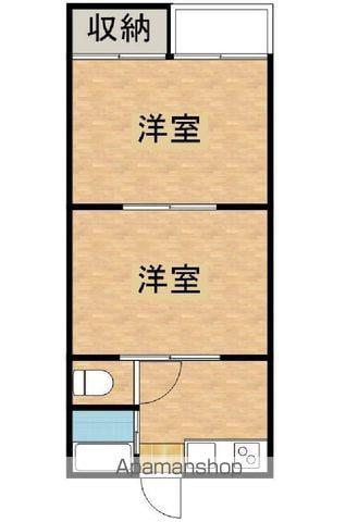 あいらんどスカイ(2K/2階)の間取り写真