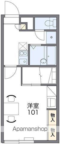 レオパレスルミエールⅢ(1K/2階)の間取り写真