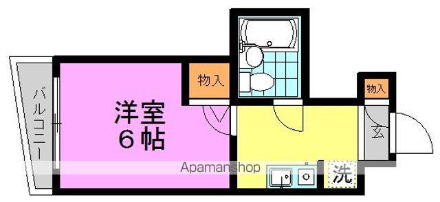 DRホームズ阿佐ヶ谷(1K/3階)の間取り写真