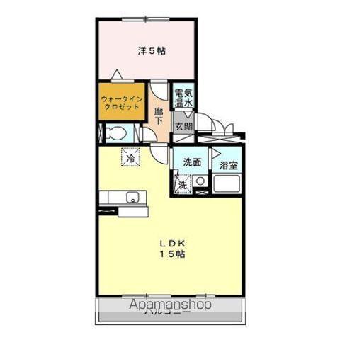 アドバンテージⅣ(1LDK/2階)の間取り写真