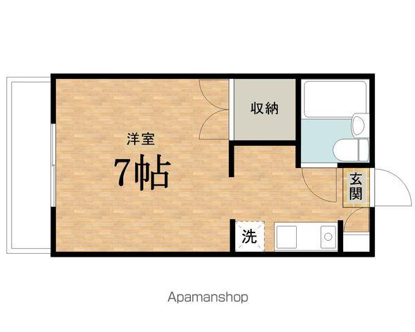 サンフォーレ(ワンルーム/2階)の間取り写真