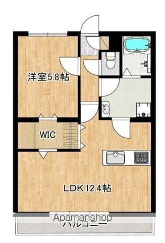 LIEN SAUT(1LDK/7階)の間取り写真