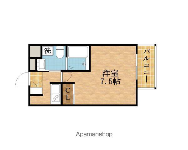 GRAVIS城東中央(1K/3階)の間取り写真