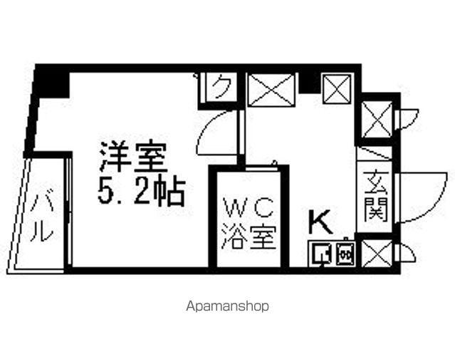 エクセリア代田橋(1K/2階)の間取り写真