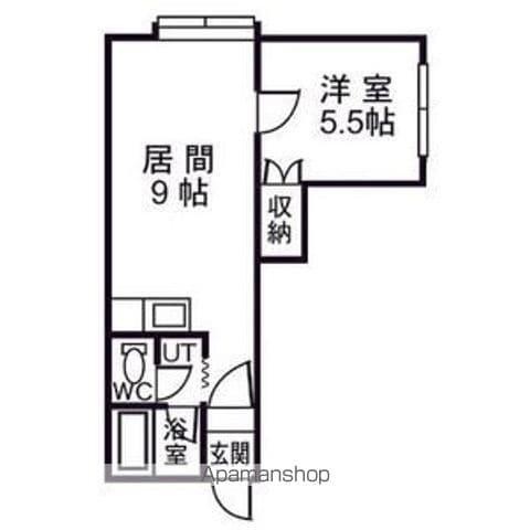 メゾンステラV(1LDK/3階)の間取り写真