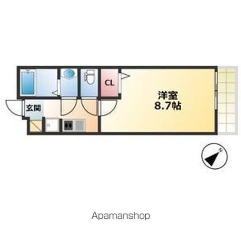 RESENCE CHIKUSA(1K/4階)の間取り写真