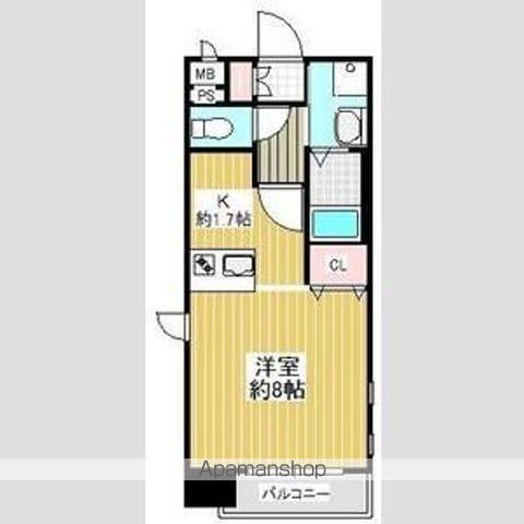 プレサンス新栄デコール(ワンルーム/11階)の間取り写真