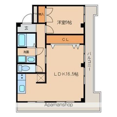 山伸ビル(1LDK/2階)の間取り写真