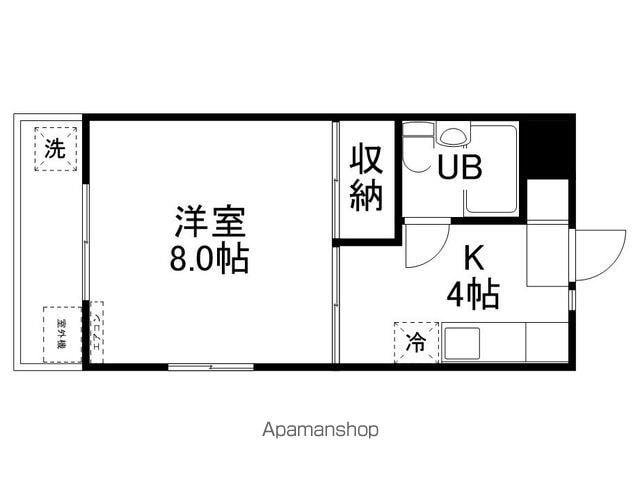 コーポ桐原(1K/3階)の間取り写真