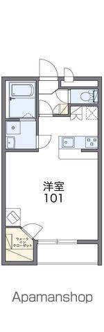 レオパレスブランDUE(1K/2階)の間取り写真
