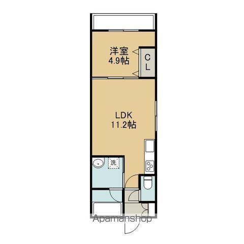 コート青葉三丁目(1LDK/2階)の間取り写真