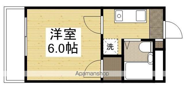 ルポール今(1K/1階)の間取り写真