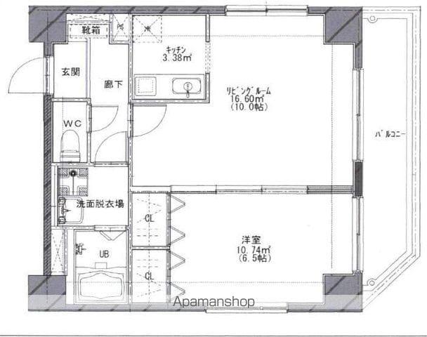 YS COURT(1LDK/5階)の間取り写真