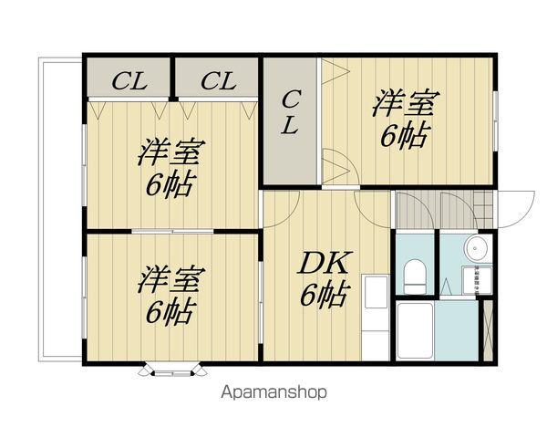 メゾン・ド・エース(3DK/3階)の間取り写真