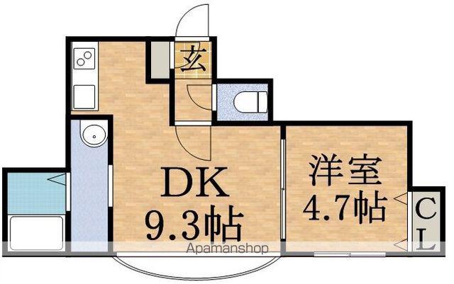 ウエストコースト大通(1LDK/2階)の間取り写真