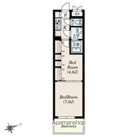 SーRESIDENCE神沢AFFORD12月契約限定キャンペー(2K/1階)の間取り写真