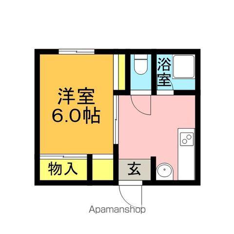 泰平ビル(1DK/2階)の間取り写真