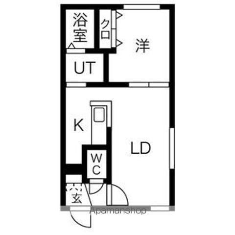 SPERANZA KITAMARUYAMA(1LDK/3階)の間取り写真