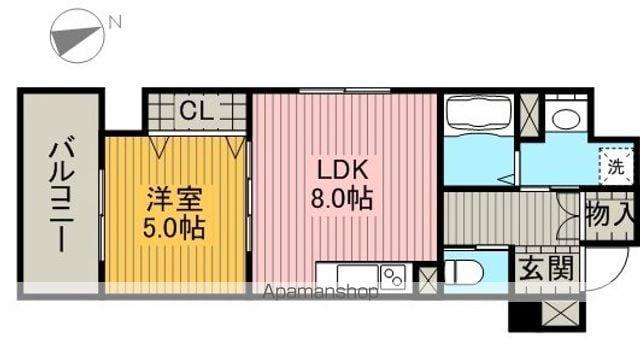アネックスラスター(1LDK/2階)の間取り写真
