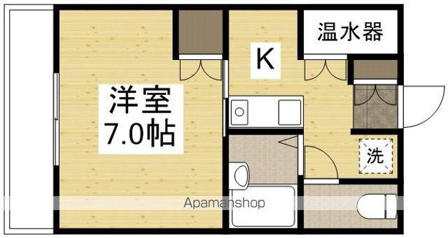 ライフコート(1K/2階)の間取り写真