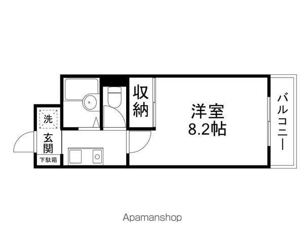 グランデアジュダ(1K/2階)の間取り写真