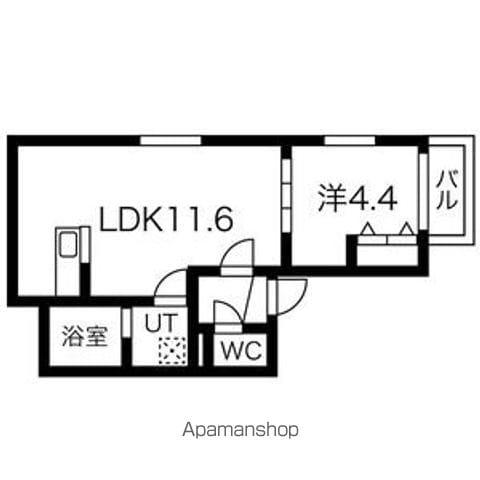 コートスタイル二日市Ⅰ(1LDK/1階)の間取り写真