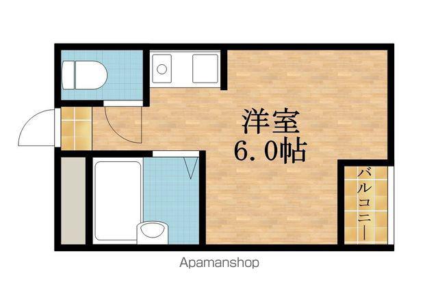 武田第2マンション(ワンルーム/4階)の間取り写真