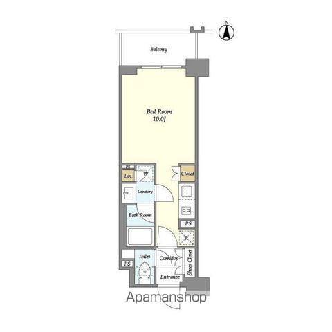 ラティエラ両国(ワンルーム/3階)の間取り写真