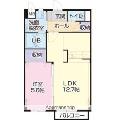 アーバン(1LDK/1階)の間取り写真