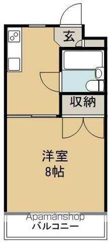 コーポ松英(1K/3階)の間取り写真