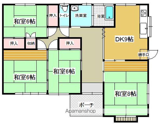 東北本線 二本松駅 バス乗車時間:10分 寺の町バス停で下車 徒歩3分 1階建 築34年(4DK)の間取り写真