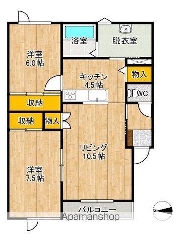 TOWNエース4(2LDK/3階)の間取り写真