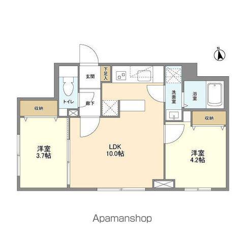 ウェルスクエア祖師ヶ谷大蔵(2LDK/4階)の間取り写真