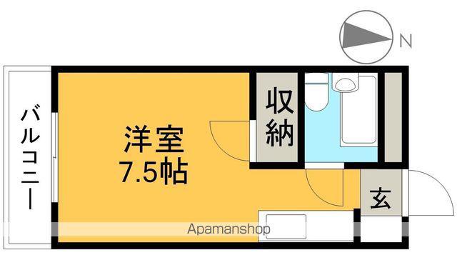 YSハイツ(ワンルーム/3階)の間取り写真