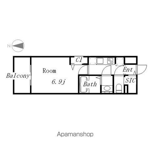 プレサンスTHE久屋大通レジェンド(1K/6階)の間取り写真